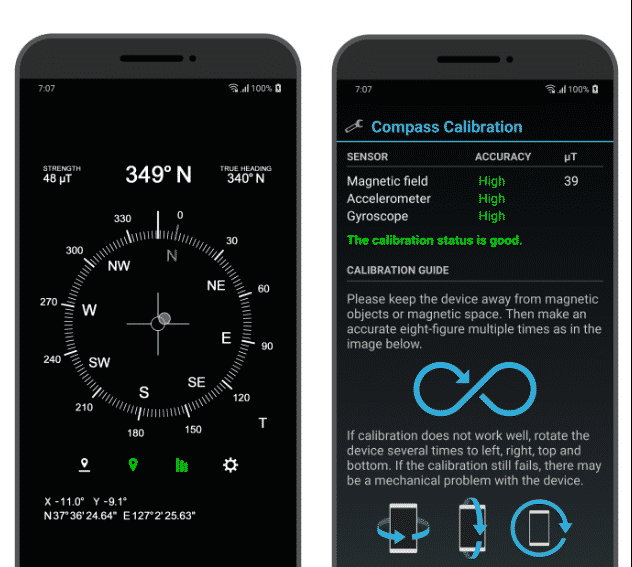 accurate compass android apps