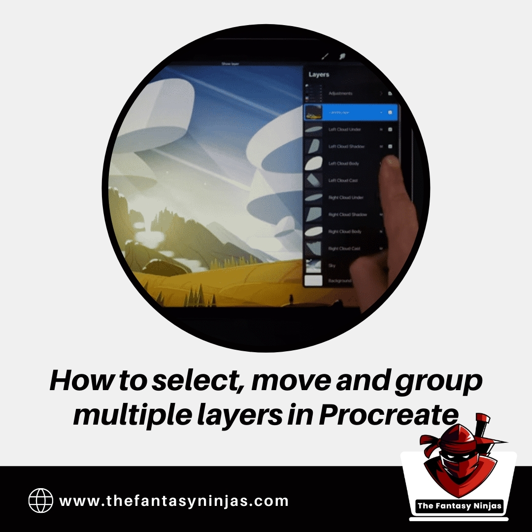 how-to-select-move-and-group-multiple-layers-in-procreate