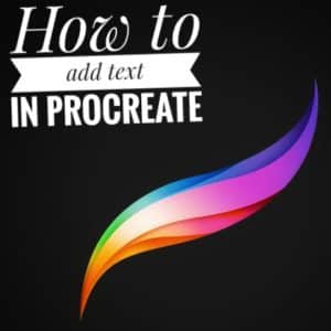 How to add text in Procreate