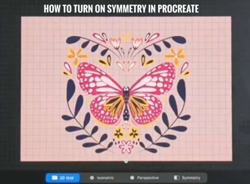 How to Turn on Symmetry in Procreate